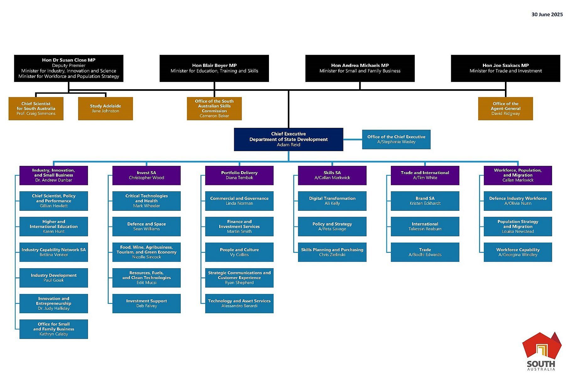 Dsd org structure annual report 2024 2025